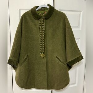 Vintage Original Alpine Loden King Ladies Cape M/L Lodencoat